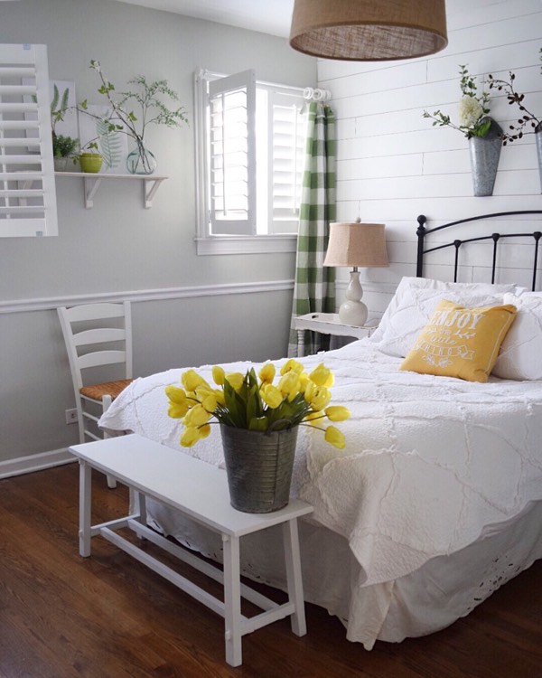 Fort Myers cottage bedroom shutters