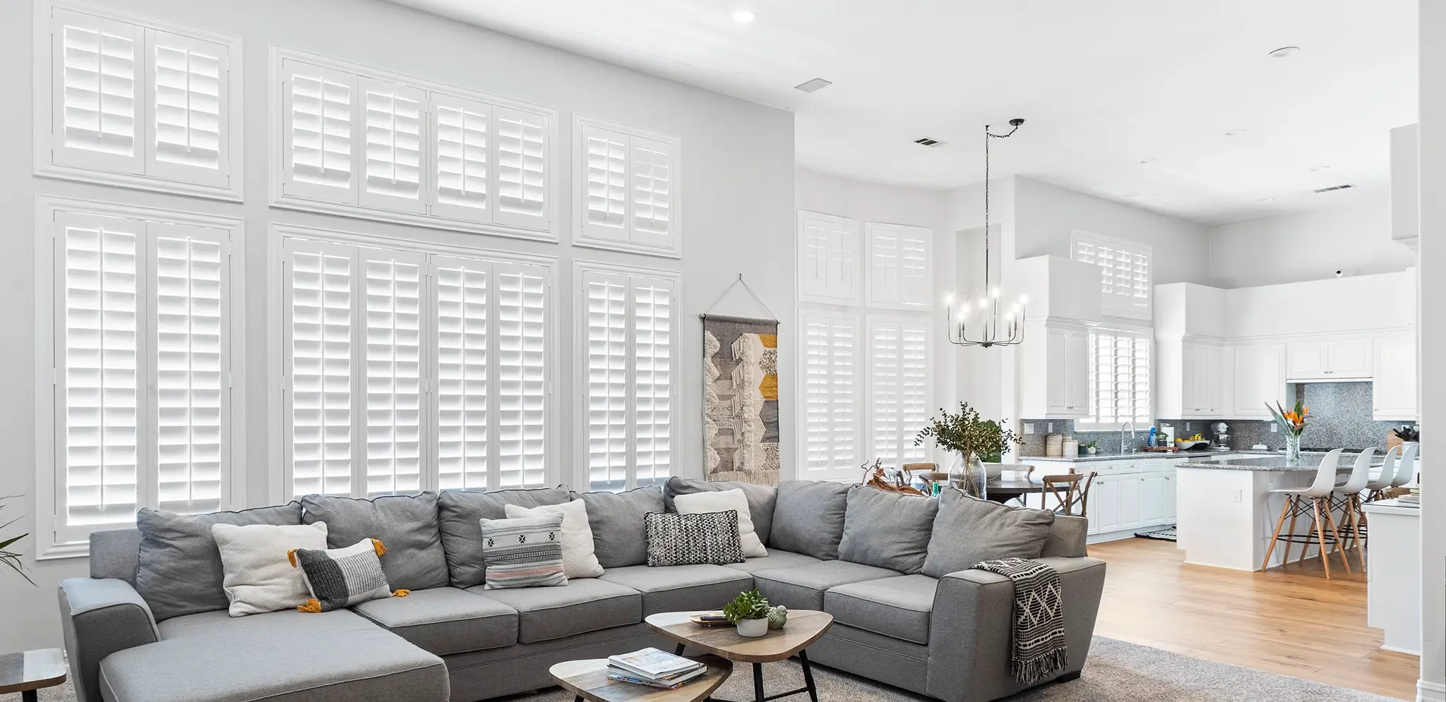 Shutters in a Fort Myers living room