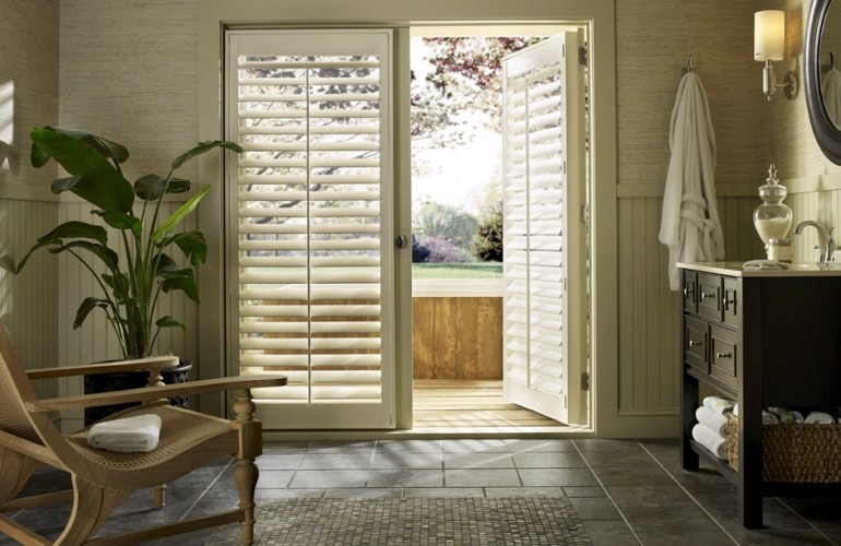 French Door Shutters In Fort Myers Sunburst Shutters Fort Myers Fl