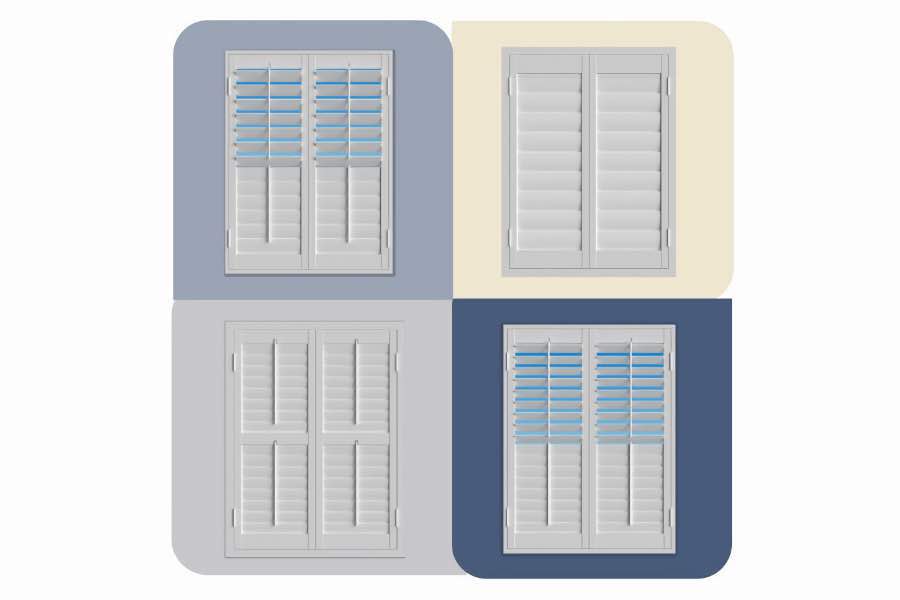 Use the Shutter Designer to see how Polywood shutters look with your Fort Myers home's wall colors. Four images of Polywood shutters from the Shutter Designer