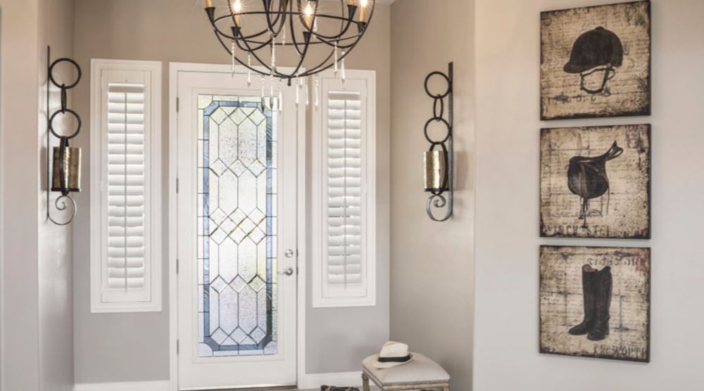 Front door with sidelights