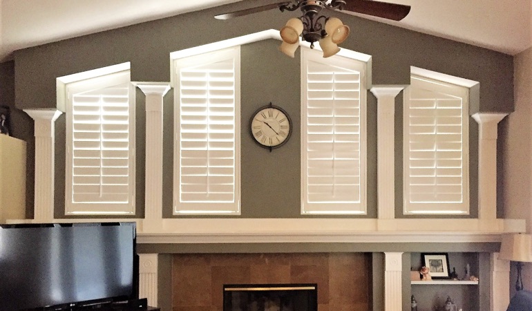 These Polywood shutters will be durable enough to last 10, 20 or even 30 years. Polywood Shutters in Family Room in Fort Myers