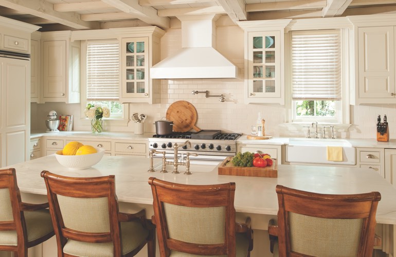 Kitchen Blinds In Fort Myers, FL Kitchen windows covered with blinds