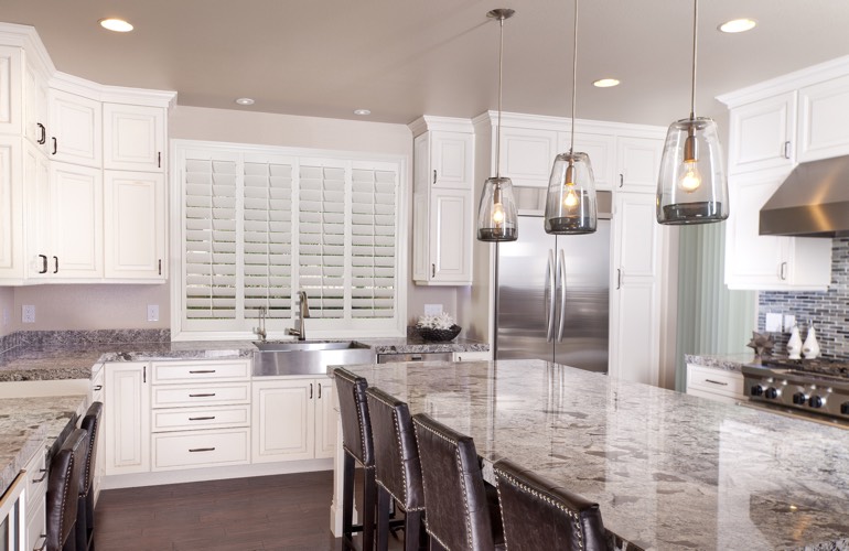Kitchen Shutters In Fort Myers, FL A modern kitchen with plantation shutters
